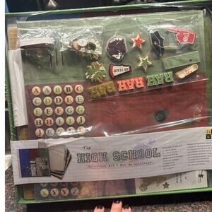 High School Theme Scrapbooking Kit with 12x12 Album New In Box